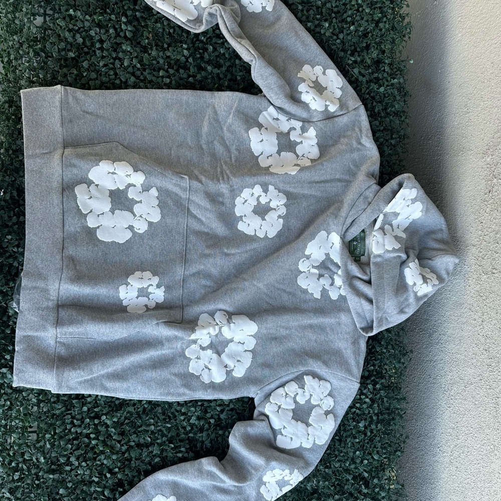 Denim Tears Cotton Wreath Hoodie Grey XL